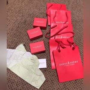 Set of James Avery Bags and boxes